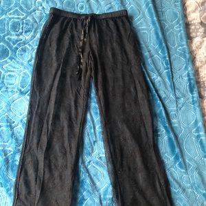Black lace pants